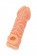 Телесная закрытая насадка с венками Cock Sleeve Size S - 13,8 см. - KOKOS - в Архангельске купить с доставкой
