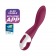Малиновый вибромассажер для стимуляции G-точки Heated Thrill - 20,6 см. - Satisfyer купить в Архангельске с доставкой в Orgasmix.ru Малиновый вибромассажер для стимуляции G-точки Heated Thrill - 20,6 см. - Satisfyer