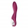 Малиновый вибромассажер для стимуляции G-точки Heated Thrill - 20,6 см. - Satisfyer купить в Архангельске с доставкой в Orgasmix.ru Малиновый вибромассажер для стимуляции G-точки Heated Thrill - 20,6 см. - Satisfyer