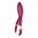 Малиновый вибромассажер для стимуляции G-точки Heated Thrill - 20,6 см. - Satisfyer купить в Архангельске с доставкой в Orgasmix.ru Малиновый вибромассажер для стимуляции G-точки Heated Thrill - 20,6 см. - Satisfyer