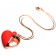 Красное ожерелье с подвеской-вибратором 10X Vibrating Silicone Heart Necklace - XR Brands в Архангельске Красное ожерелье с подвеской-вибратором 10X Vibrating Silicone Heart Necklace - XR Brands