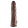Большой коричневый фаллоимитатор с мошонкой 10 Cock with Balls на присоске - 25,4 см. - Pipedream купить с доставкой в интернет-магазине Orgasmix в Архангельске Большой коричневый фаллоимитатор с мошонкой 10 Cock with Balls на присоске - 25,4 см. - Pipedream